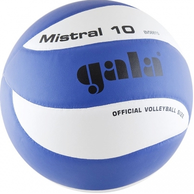 Мяч волейбольный GALA Mistral 10 BV5661S р. 5 белый-синий