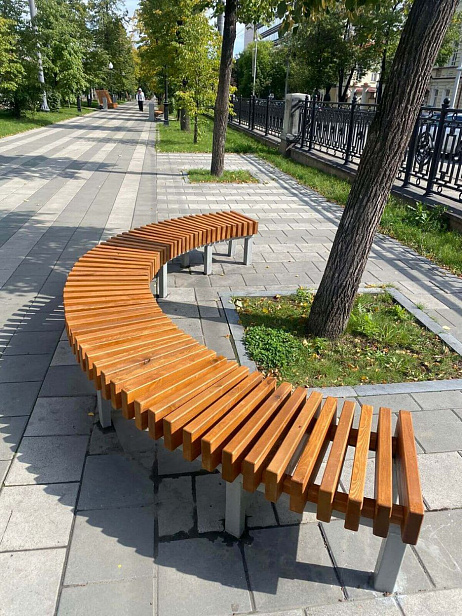 Производство и монтаж уличных скамеек в г. Екатеринбург